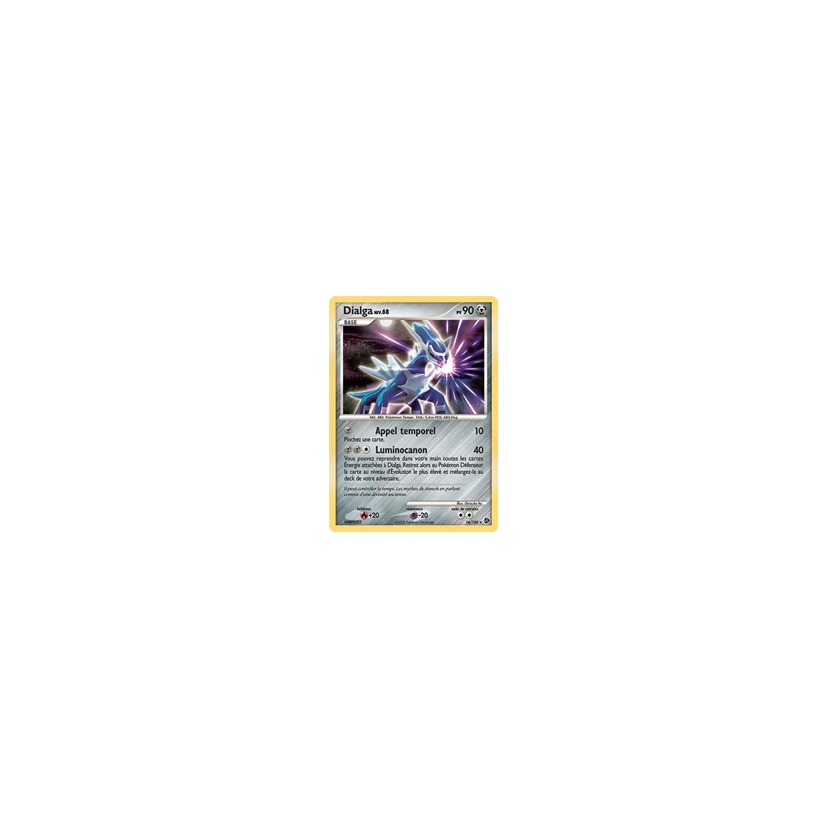 Carte Dialga - Rare (Brillante) de Pokémon Diamant & Perle Duels au sommet 16/106