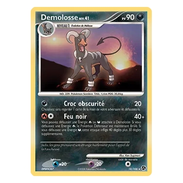 Découvrez Demolosse, carte Rare (Brillante) de la série Diamant & Perle Duels au sommet