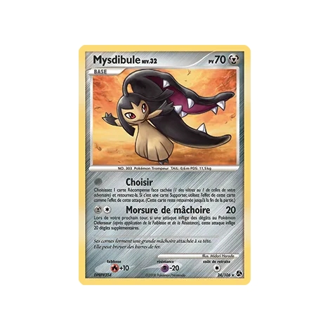 Mysdibule 24/106 : Joyau Rare (Brillante) de l'extension Pokémon Diamant & Perle Duels au sommet