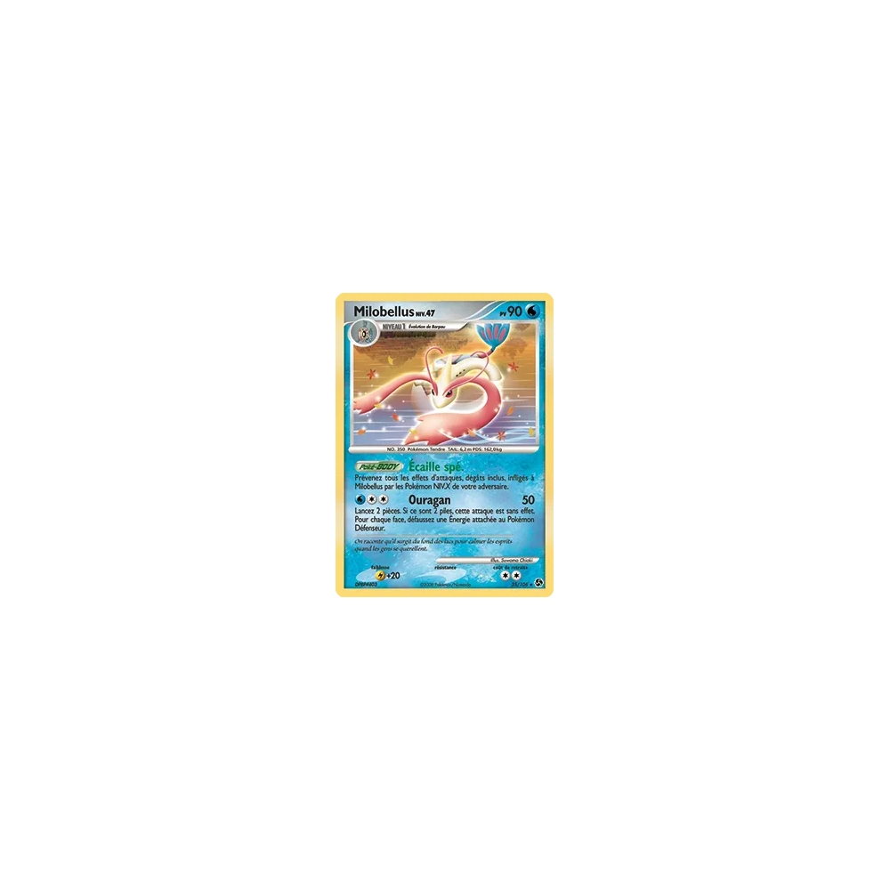 Carte Milobellus - Rare (Brillante) de Pokémon Diamant & Perle Duels au sommet 25/106