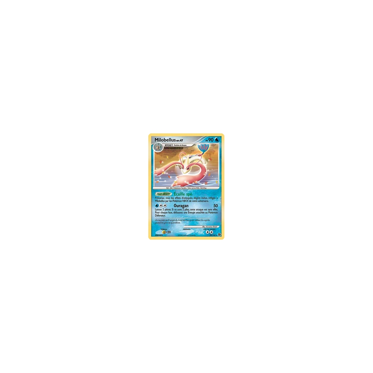 Carte Milobellus - Rare (Brillante) de Pokémon Diamant & Perle Duels au sommet 25/106