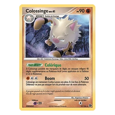 Découvrez Colossinge, carte Rare (Brillante) de la série Diamant & Perle Duels au sommet