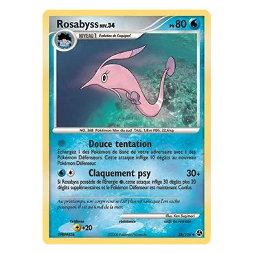 Carte Rosabyss - Peu commune (Brillante) de Pokémon Diamant & Perle Duels au sommet 38/106
