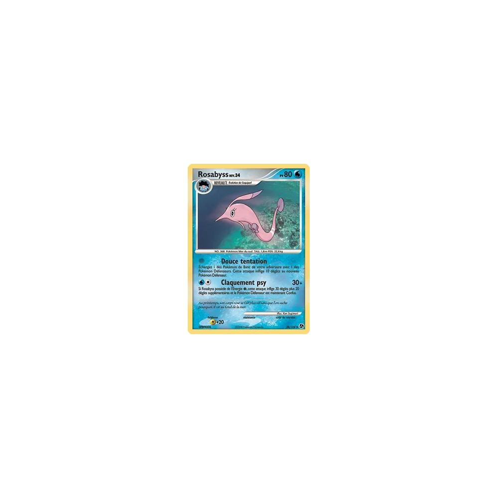 Carte Rosabyss - Peu commune (Brillante) de Pokémon Diamant & Perle Duels au sommet 38/106