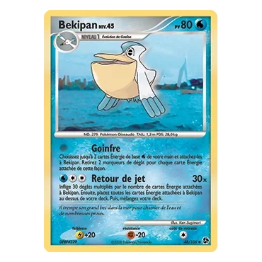 Carte Bekipan - Peu commune (Brillante) de Pokémon Diamant & Perle Duels au sommet 48/106