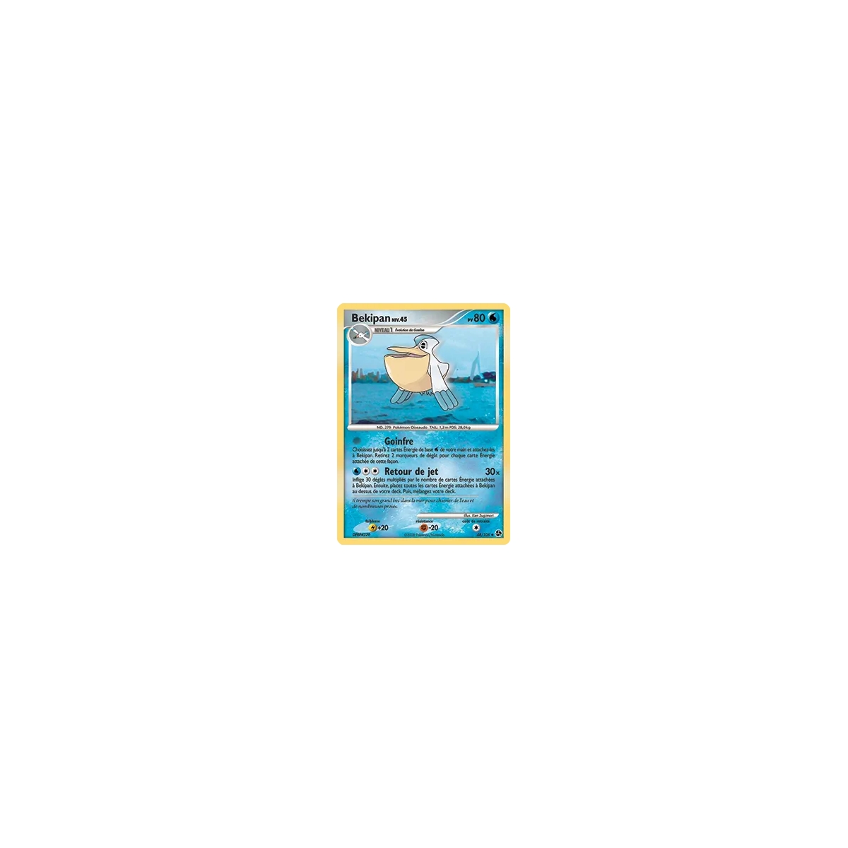 Carte Bekipan - Peu commune (Brillante) de Pokémon Diamant & Perle Duels au sommet 48/106