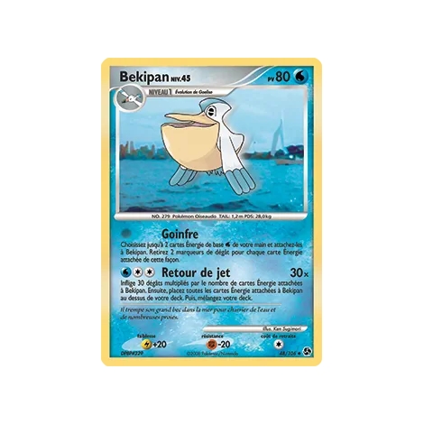 Carte Bekipan - Peu commune (Brillante) de Pokémon Diamant & Perle Duels au sommet 48/106