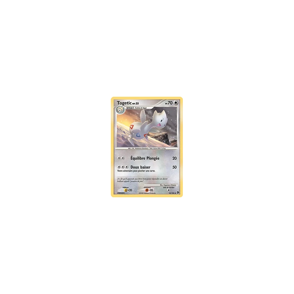 Togetic 55/106 : Joyau Peu commune (Brillante) de l'extension Pokémon Diamant & Perle Duels au sommet