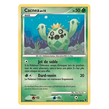 Découvrez Cacnea, carte Commune (Brillante) de la série Diamant & Perle Duels au sommet