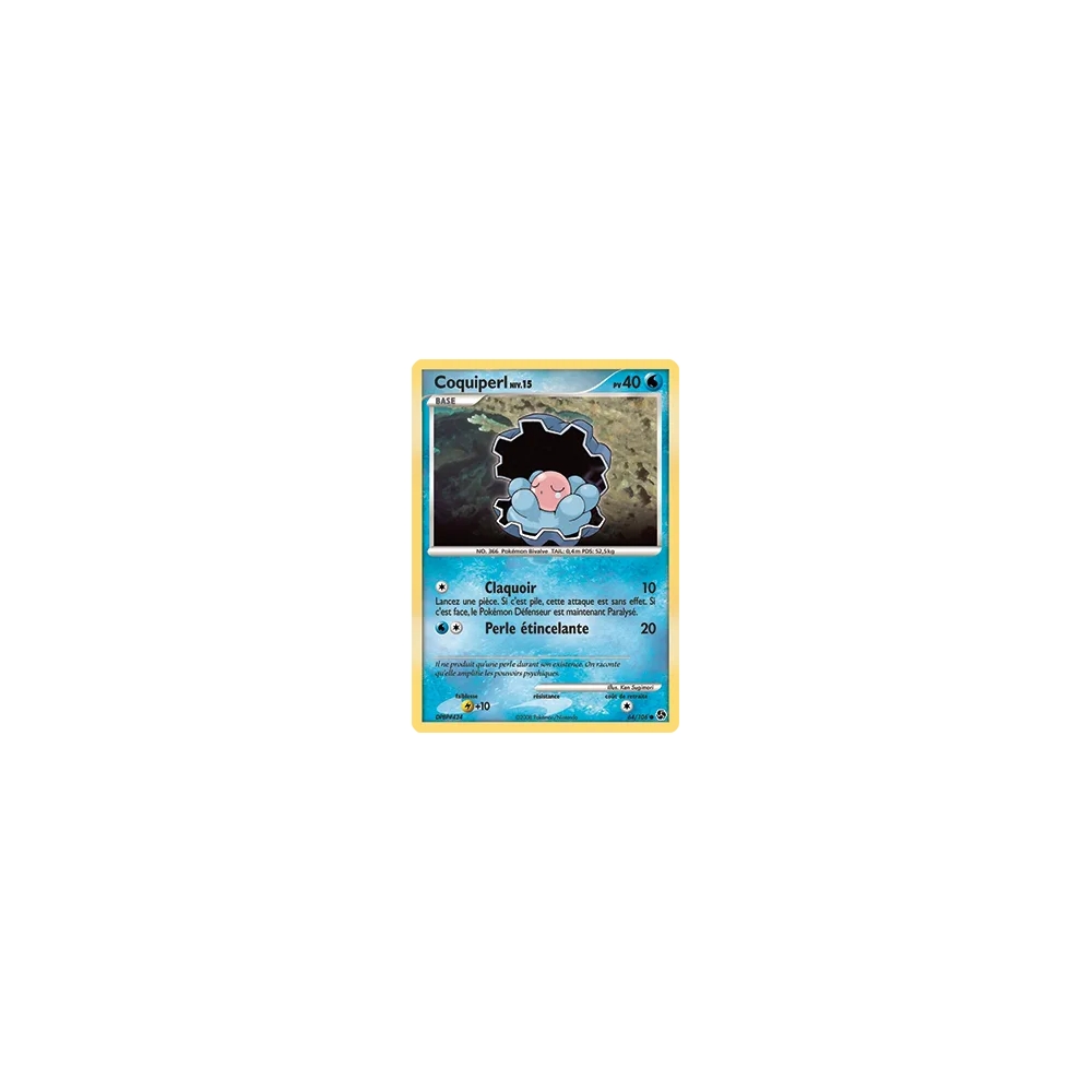 Carte Coquiperl - Commune (Brillante) de Pokémon Diamant & Perle Duels au sommet 64/106