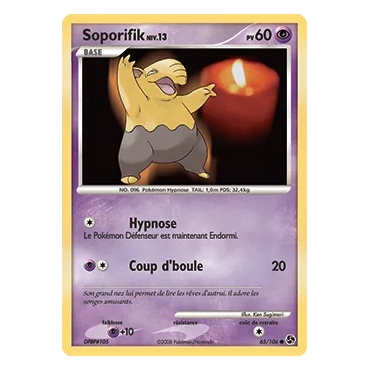 Soporifik 65/106 : Joyau Commune (Brillante) de l'extension Pokémon Diamant & Perle Duels au sommet