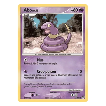 Carte Abo - Commune (Brillante) de Pokémon Diamant & Perle Duels au sommet 66/106