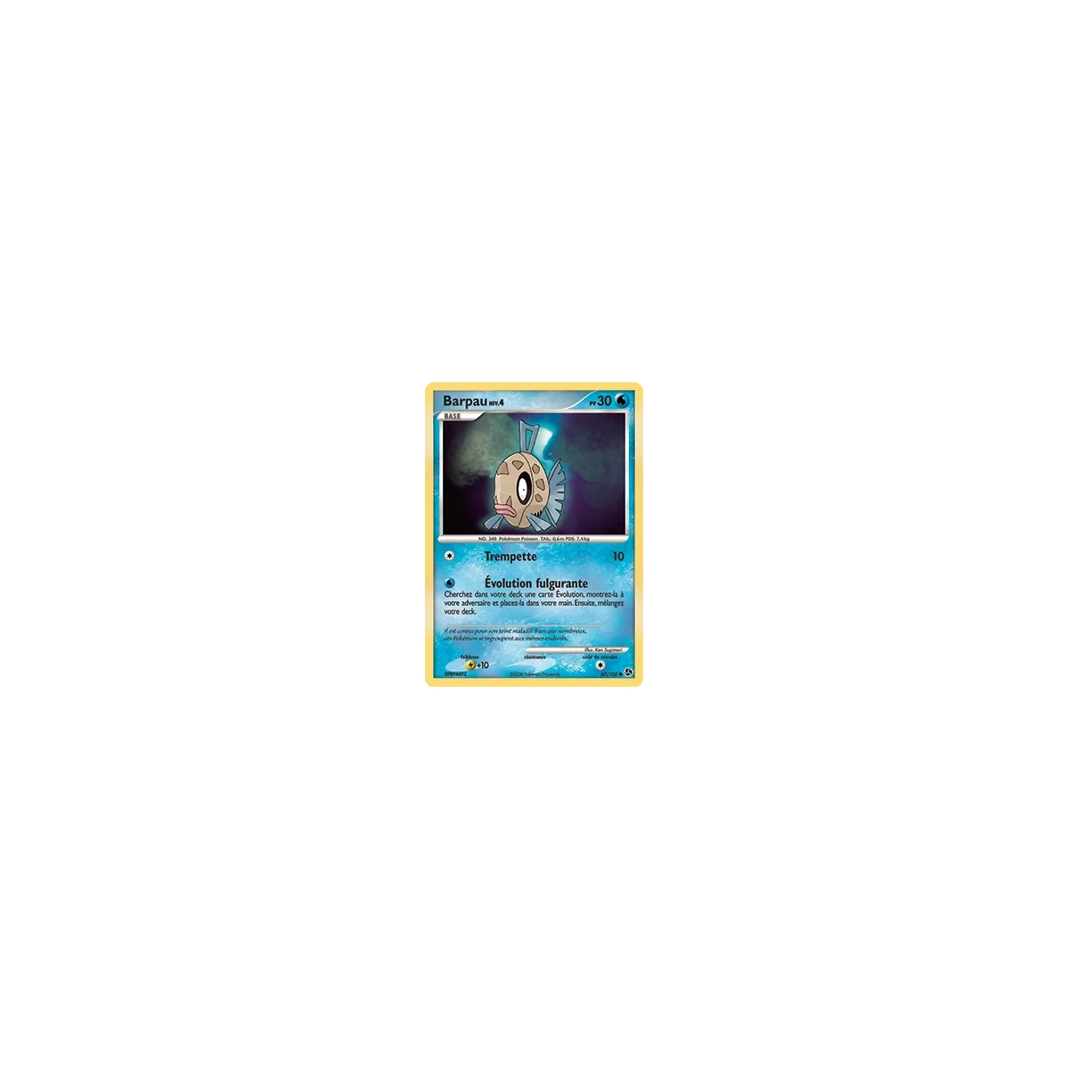 Barpau 67/106 : Joyau Commune (Brillante) de l'extension Pokémon Diamant & Perle Duels au sommet