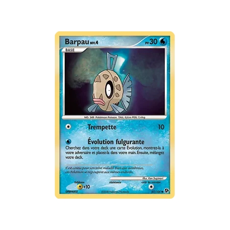 Barpau 67/106 : Joyau Commune (Brillante) de l'extension Pokémon Diamant & Perle Duels au sommet