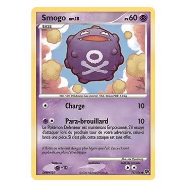 Découvrez Smogo, carte Commune (Brillante) de la série Diamant & Perle Duels au sommet