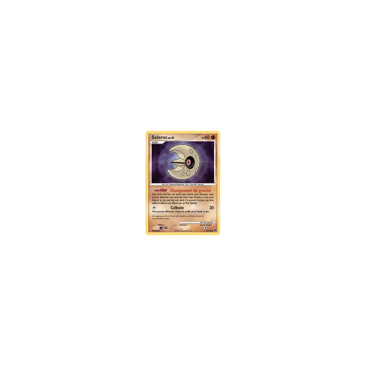 Carte Seleroc - Commune (Brillante) de Pokémon Diamant & Perle Duels au sommet 76/106