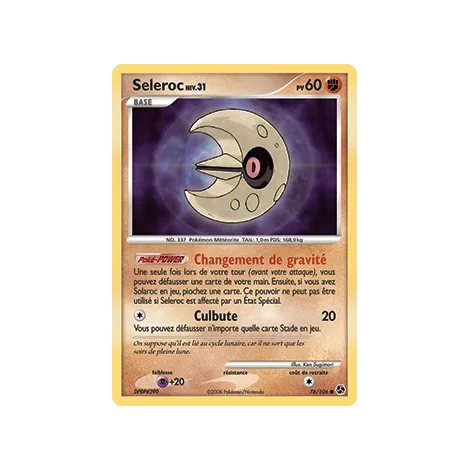 Carte Seleroc - Commune (Brillante) de Pokémon Diamant & Perle Duels au sommet 76/106