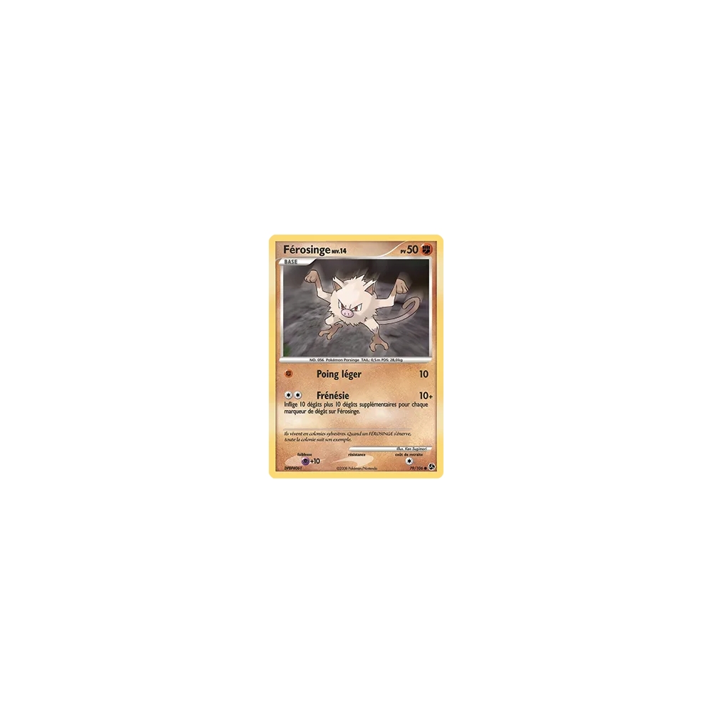 Carte Férosinge - Commune (Brillante) de Pokémon Diamant & Perle Duels au sommet 79/106