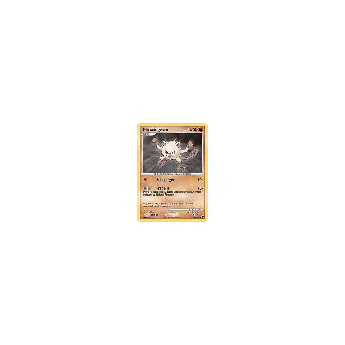 Carte Férosinge - Commune (Brillante) de Pokémon Diamant & Perle Duels au sommet 79/106