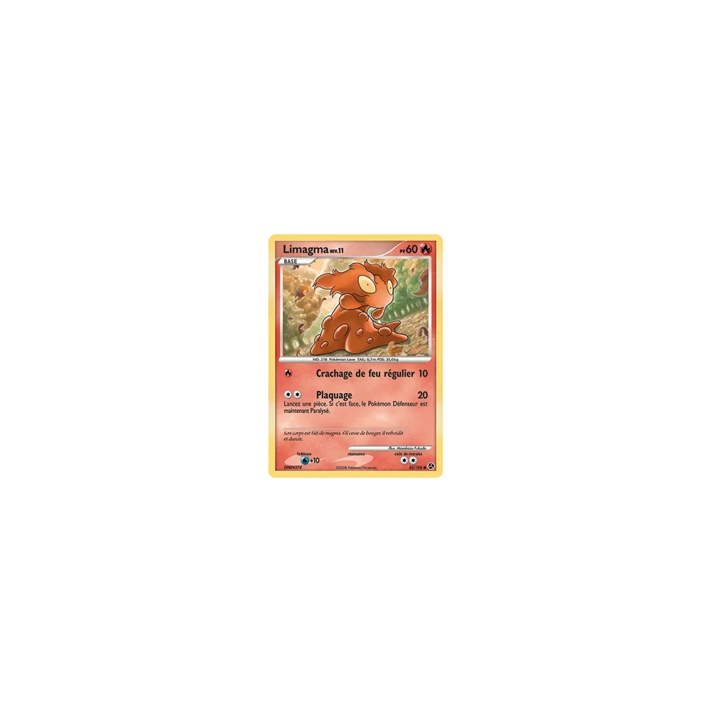 Carte Limagma - Commune (Brillante) de Pokémon Diamant & Perle Duels au sommet 83/106