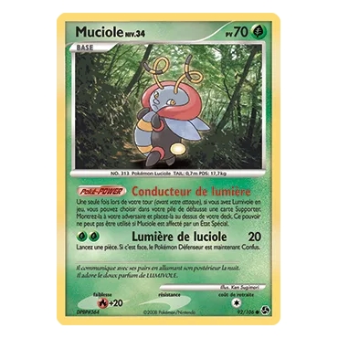 Découvrez Muciole, carte Commune (Brillante) de la série Diamant & Perle Duels au sommet