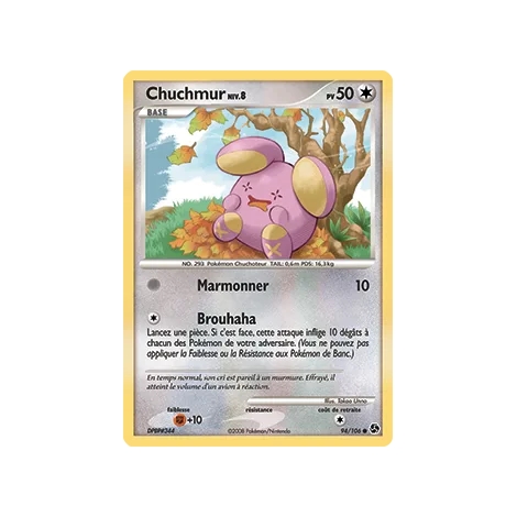 Chuchmur 94/106 : Joyau Commune (Brillante) de l'extension Pokémon Diamant & Perle Duels au sommet