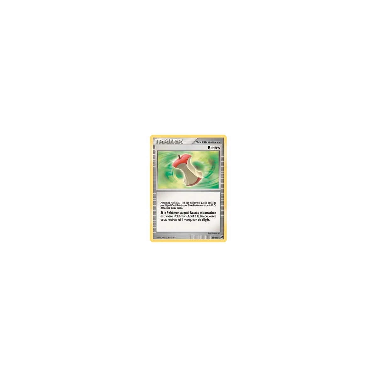 Carte Restes - Peu commune (Brillante) de Pokémon Diamant & Perle Duels au sommet 99/106