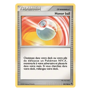 Carte Honor ball - Peu commune (Brillante) de Pokémon Diamant & Perle Duels au sommet 101/106