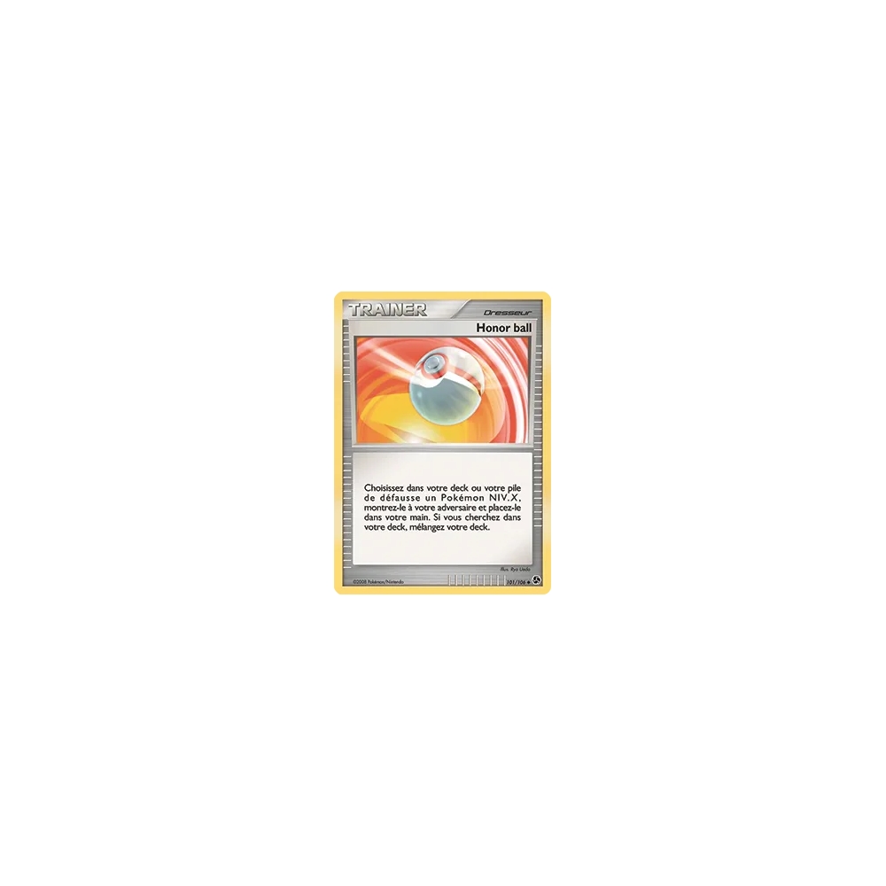 Carte Honor ball - Peu commune (Brillante) de Pokémon Diamant & Perle Duels au sommet 101/106