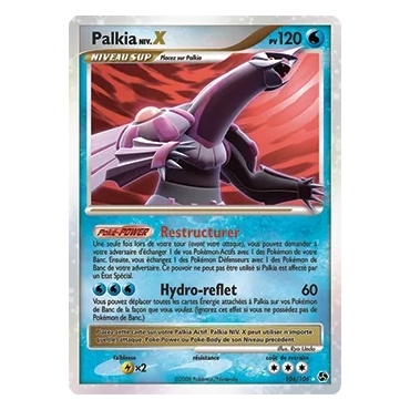 Palkia NIV.X 106/106 : Joyau Holographique rare NIV.X de l'extension Pokémon Diamant & Perle Duels au sommet