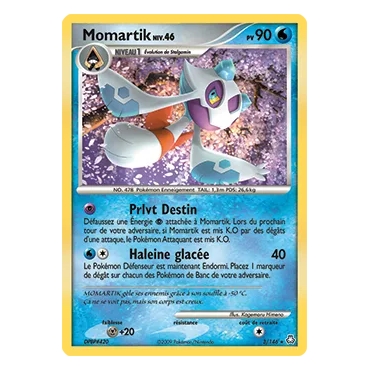 Momartik 3/146 : Joyau Holographique rare de l'extension Pokémon Diamant & Perle Éveil des Légendes