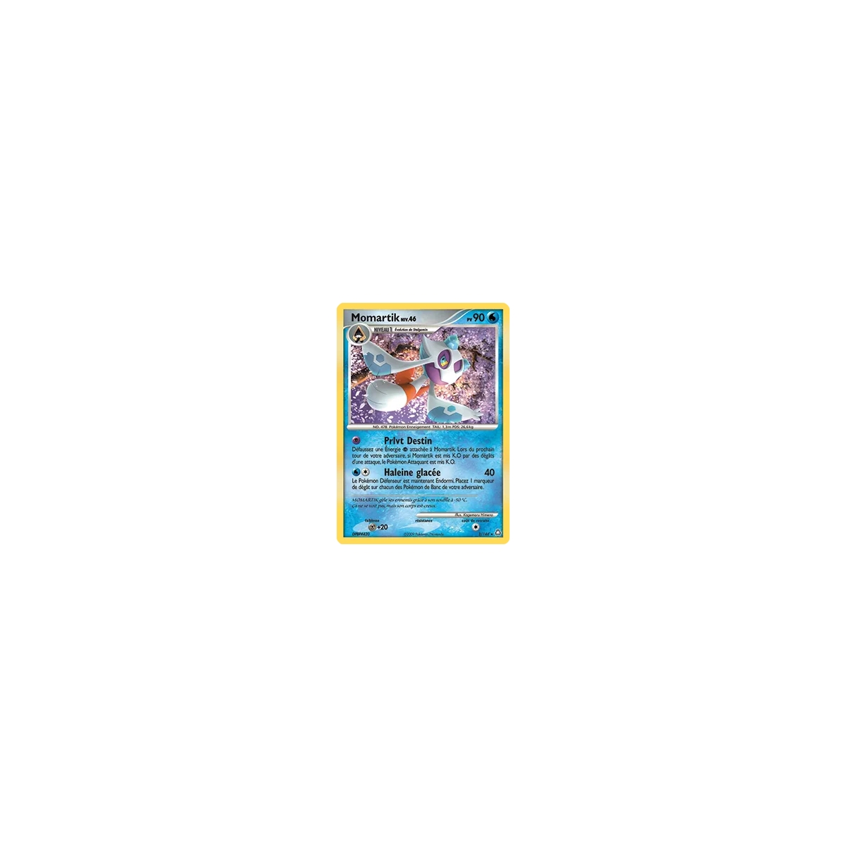 Momartik 3/146 : Joyau Holographique rare de l'extension Pokémon Diamant & Perle Éveil des Légendes