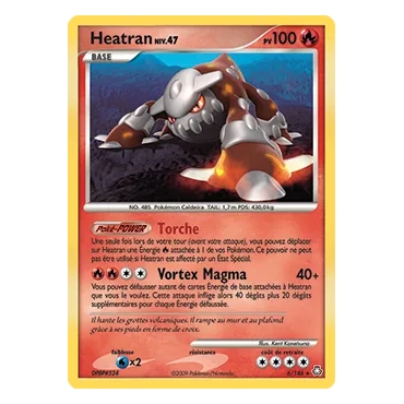 Heatran 6/146 : Joyau Holographique rare de l'extension Pokémon Diamant & Perle Éveil des Légendes