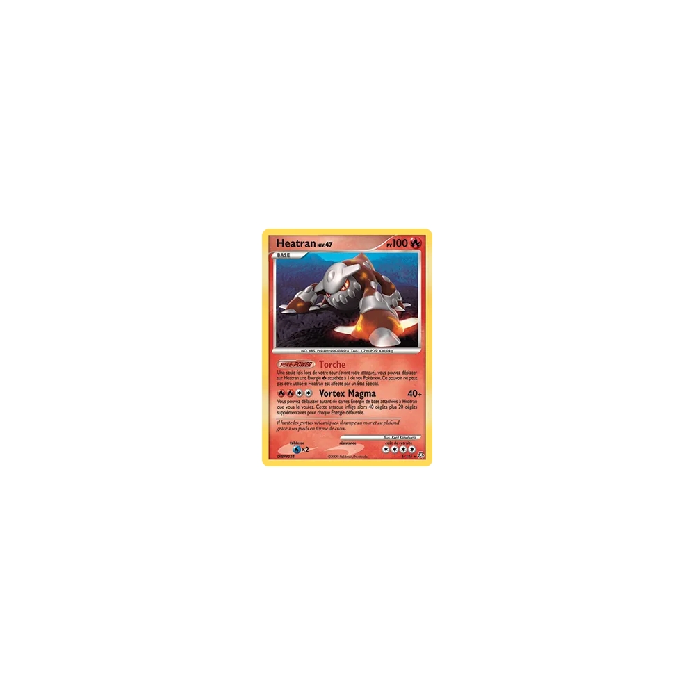 Heatran 6/146 : Joyau Holographique rare de l'extension Pokémon Diamant & Perle Éveil des Légendes