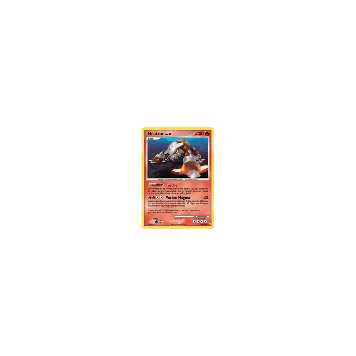 Heatran 6/146 : Joyau Holographique rare de l'extension Pokémon Diamant & Perle Éveil des Légendes