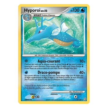 Carte Hyporoi - Holographique rare de Pokémon Diamant & Perle Éveil des Légendes 7/146