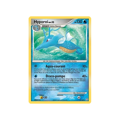 Carte Hyporoi - Holographique rare de Pokémon Diamant & Perle Éveil des Légendes 7/146