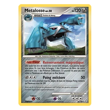 Découvrez Metalosse, carte Holographique rare de la série Diamant & Perle Éveil des Légendes