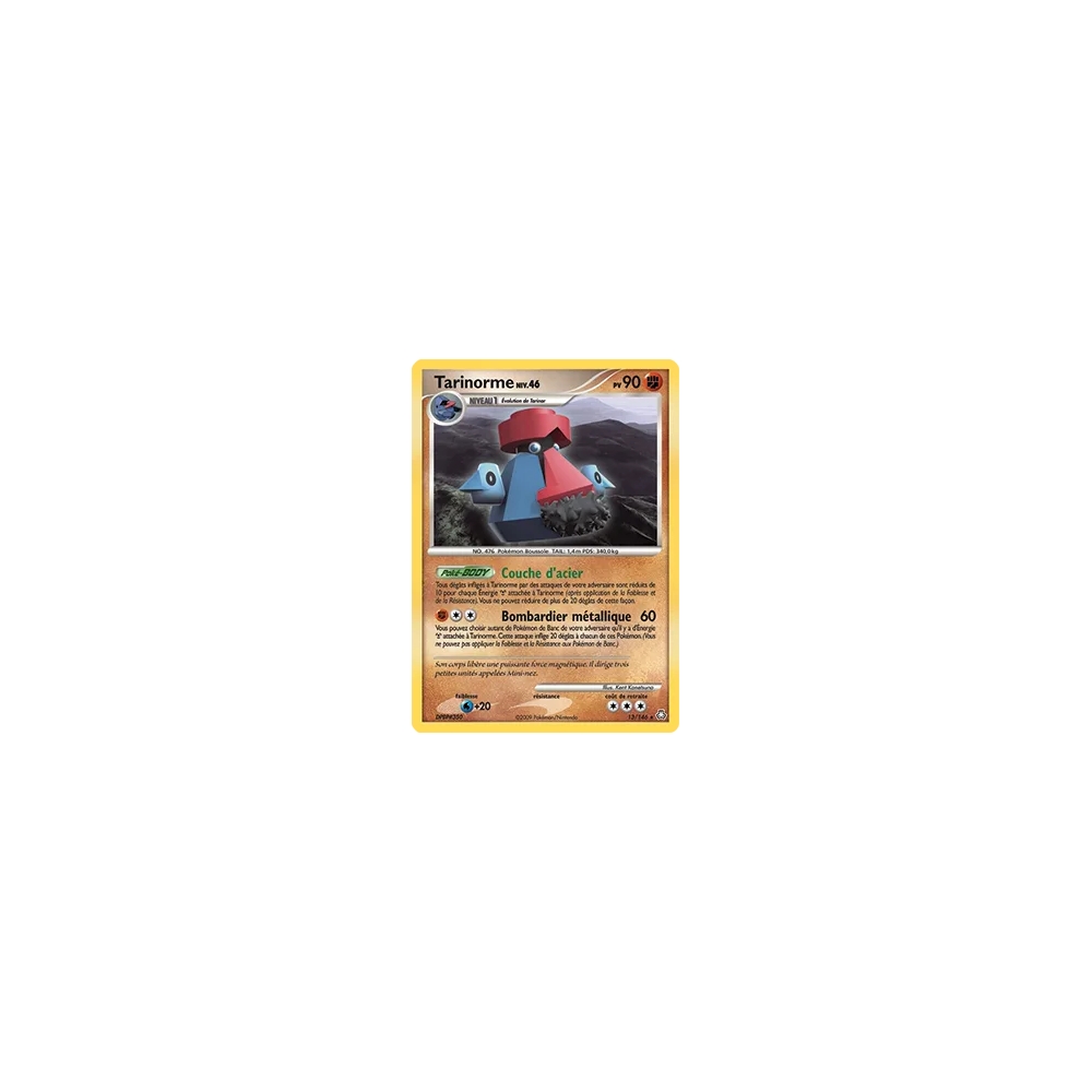 Tarinorme 13/146 : Joyau Holographique rare de l'extension Pokémon Diamant & Perle Éveil des Légendes