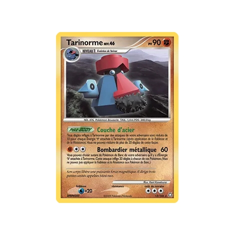 Tarinorme 13/146 : Joyau Holographique rare de l'extension Pokémon Diamant & Perle Éveil des Légendes