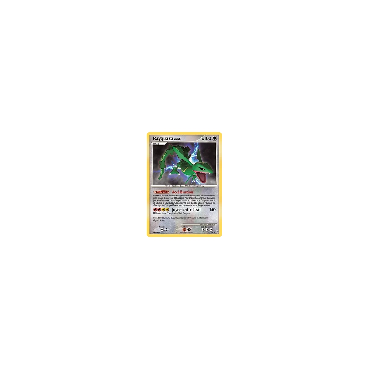 Carte Rayquaza - Holographique rare de Pokémon Diamant & Perle Éveil des Légendes 14/146