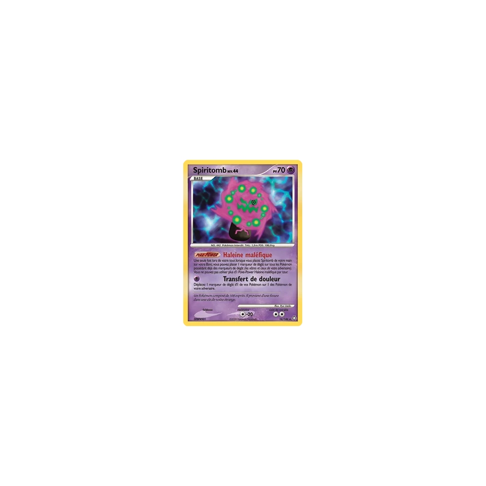 Spiritomb 16/146 : Joyau Holographique rare de l'extension Pokémon Diamant & Perle Éveil des Légendes