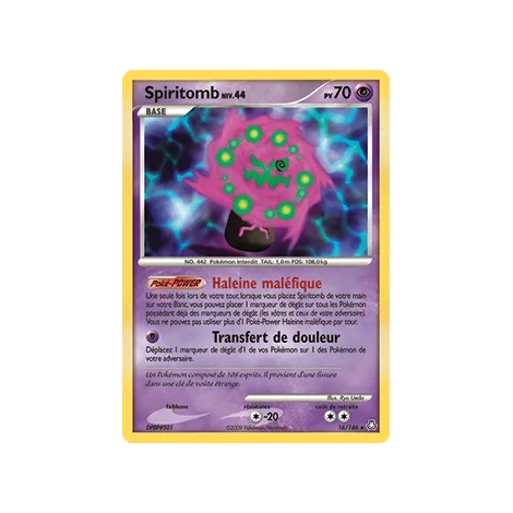 Spiritomb 16/146 : Joyau Holographique rare de l'extension Pokémon Diamant & Perle Éveil des Légendes