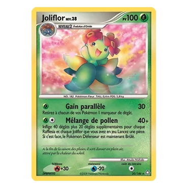 Carte Joliflor - Rare (Brillante) de Pokémon Diamant & Perle Éveil des Légendes 20/146