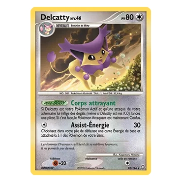 Delcatty 23/146 : Joyau Rare (Brillante) de l'extension Pokémon Diamant & Perle Éveil des Légendes