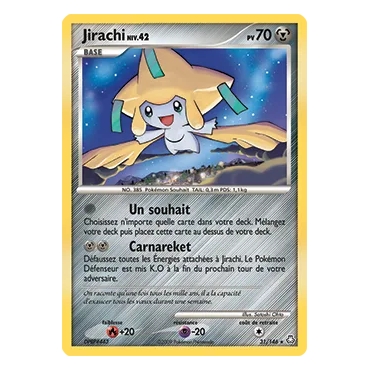 Jirachi 31/146 : Joyau Rare (Brillante) de l'extension Pokémon Diamant & Perle Éveil des Légendes