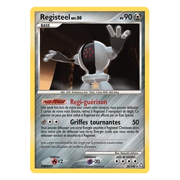 Découvrez Registeel, carte Rare (Brillante) de la série Diamant & Perle Éveil des Légendes