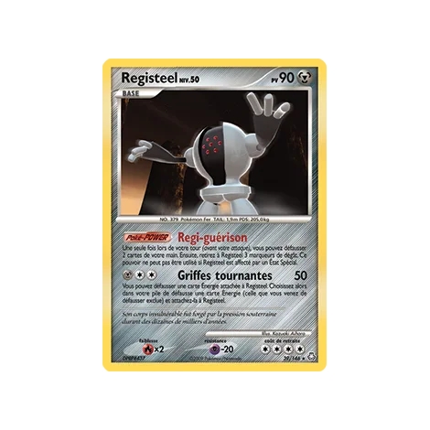 Découvrez Registeel, carte Rare (Brillante) de la série Diamant & Perle Éveil des Légendes