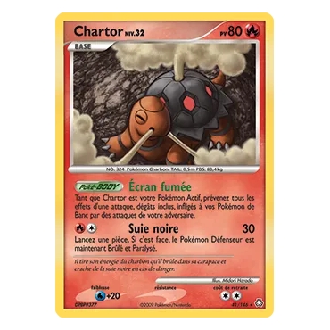 Découvrez Chartor, carte Rare (Brillante) de la série Diamant & Perle Éveil des Légendes