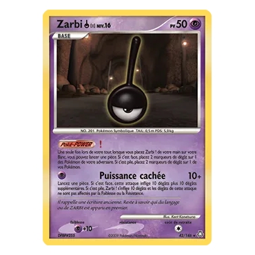 Zarbi ! 42/146 : Joyau Rare (Brillante) de l'extension Pokémon Diamant & Perle Éveil des Légendes